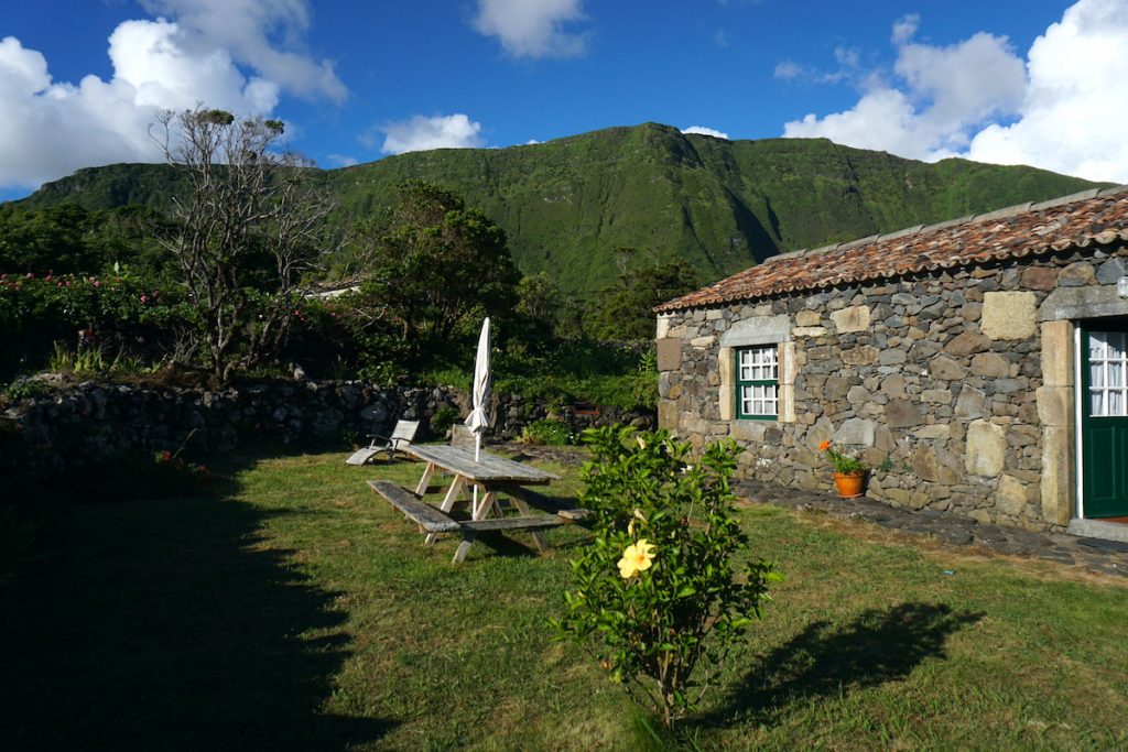 Aldeia Cuada en la Isla de Flores en Azores