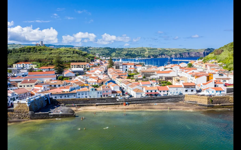Horta en la isla de Faial, Azores