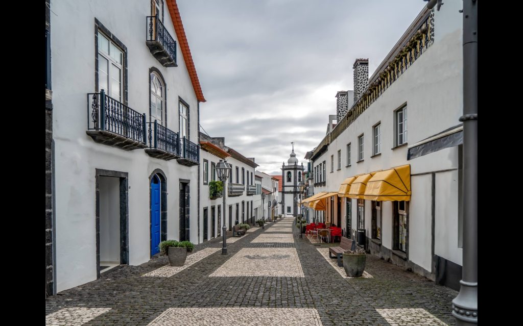 Vista de la ciudad de Velas, en Sao Jorge